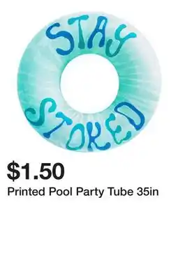 Five Below Printed Pool Party Tube 35in offer