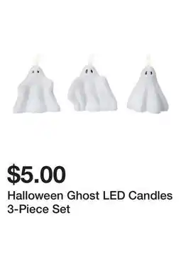 Five Below Halloween Ghost LED Candles 3-Piece Set offer