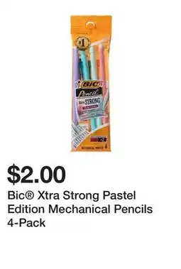 Five Below Bic Xtra Strong Pastel Edition Mechanical Pencils 4-Pack offer