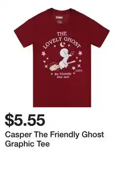 Five Below Casper The Friendly Ghost Graphic Tee offer