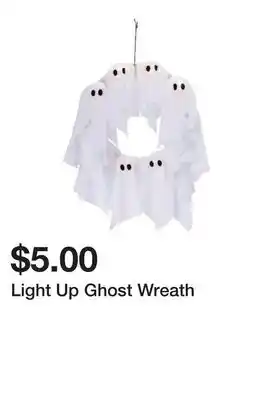 Five Below Light Up Ghost Wreath offer