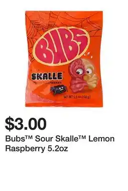 Five Below Bubs Sour Skalle Lemon Raspberry 5.2oz offer