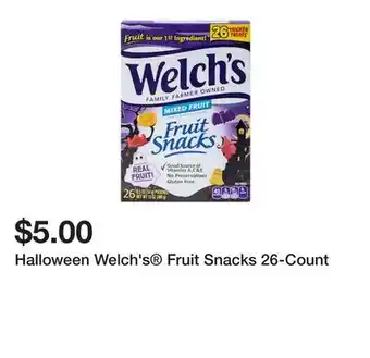 Five Below Halloween Welch's Fruit Snacks 26-Count offer