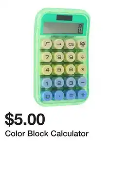 Five Below Color Block Calculator offer