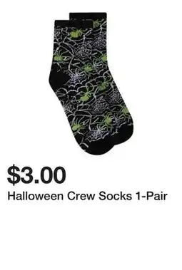 Five Below Halloween Crew Socks 1-Pair offer