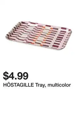 Ikea HÖSTAGILLE Tray, multicolor offer