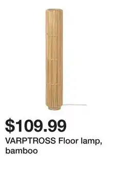 Ikea VARPTROSS Floor lamp, bamboo offer