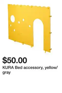 Ikea KURA Bed accessory, yellow/gray offer