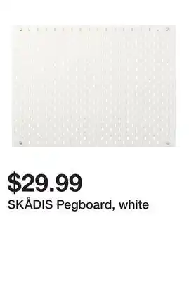 Ikea SKÅDIS Pegboard, white offer