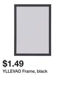 Ikea YLLEVAD Frame, black offer
