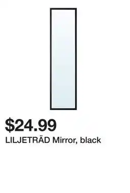 Ikea LILJETRÄD Mirror, black offer