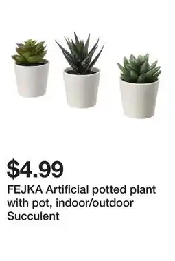 Ikea FEJKA Artificial potted plant with pot, indoor/outdoor Succulent offer