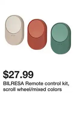 Ikea BILRESA Remote control kit, scroll wheel/mixed colors offer
