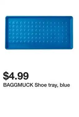 Ikea BAGGMUCK Shoe tray, blue offer
