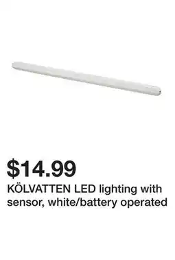 Ikea KÖLVATTEN LED lighting with sensor, white/battery operated offer