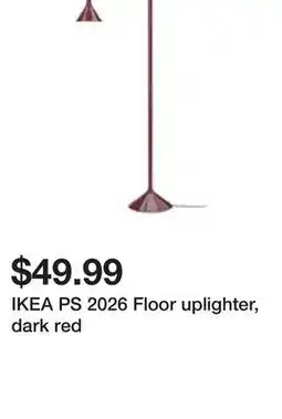 Ikea IKEA PS 2026 Floor uplighter, dark red offer