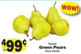 Sweet Green Pears
