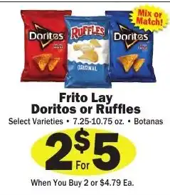 Sellers Bros Frito Lay Doritos or Ruffles offer