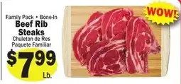 Sellers Bros Family Pack Bone-In Beef Rib Steaks offer
