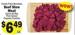 Sellers Bros Family Pack Boneless Beef Stew Meat offer