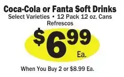 Sellers Bros Coca-Cola or Fanta Soft Drinks offer