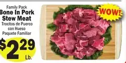 Sellers Bros Family Pack Bone In Pork Stew Meat offer