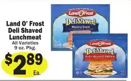 Sellers Bros Land O Frost deli shaved lunchmeat offer