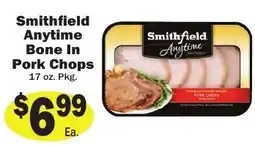 Sellers Bros Smithfield Anytime Bone In Pork Chops offer