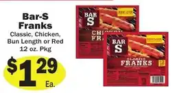 Sellers Bros Bar-S Franks offer