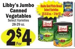 Sellers Bros Libby's Jumbo Canned Vegetables offer
