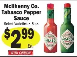 Sellers Bros McIlhenny Co. Tabasco Pepper Sauce offer