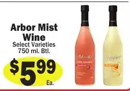 Sellers Bros Arbor Mist Wine offer