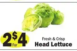 Sellers Bros Fresh & Crisp Head Lettuce offer
