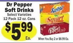 Sellers Bros Dr Pepper Soft Drinks offer