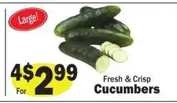 Sellers Bros Fresh & Crisp Cucumbers offer