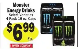 Sellers Bros Monster Energy Drinks offer