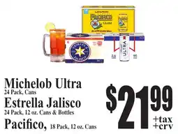 Baja Ranch Michelob Ultra, Estrella Jalisco, Pacifico offer