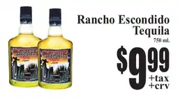 Baja Ranch Rancho Escondido Tequila offer