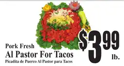 Baja Ranch Pork Fresh Al Pastor For Tacos offer