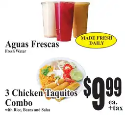 Baja Ranch 3 Chicken Taquitos Combo offer