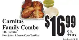 Baja Ranch Carnitas Family Combo offer