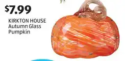 Aldi KIRKTON HOUSE Autumn Glass Pumpkin offer