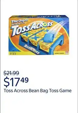 Walmart Toss Across Kids Outdoor Game Bean Bag Toss for Camping and Family Night, Get Three-in-a-Row offer