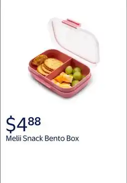 Walmart Melii Snack Bento Box Food Storage Container, Berry offer