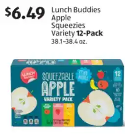 Aldi Lunch Buddies Apple Squeezies Variety 12-Pack offer