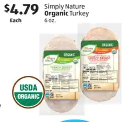 Aldi Simply Nature Organic Turkey offer