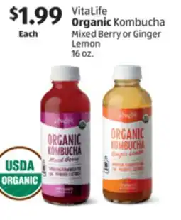 Aldi VitaLife Organic Kombucha offer