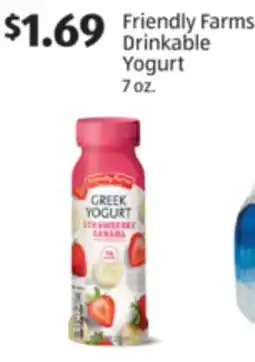 Aldi Friendly Farms Drinkable Yogurt offer
