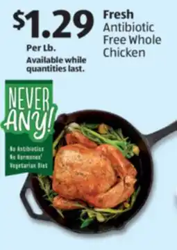 Aldi Fresh Antibiotic Free Whole Chicken offer