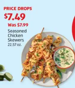 Aldi Seasoned Chicken Skewers offer